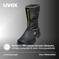 uvex S3L PU W11 6878243 Hoge veiligheidsschoenen S3L Schoenmaat (EU): 43 Zwart 1 paar - thumbnail