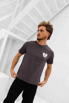 Project X Paris Gebroken Hart T-Shirt Heren Grijs - Maat S - Kleur: Grijs | Soccerfanshop