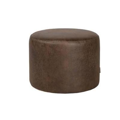 Bronx71 Eco-leren poef Kyla bruin