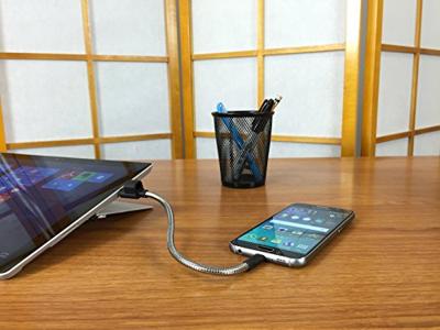FUSE Chicken LPM Titan M Loop Kabel Micro USB voor Android Smartphone Zilver