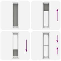 Pliss rolgordijn 40x200 cm stofbreedte 39,4 cm antraciet - thumbnail