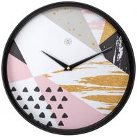 NeXtime NX-7354 Wandklok NXt Grace Dia 30cm Kunststof Zwart - thumbnail