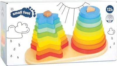 Regenboog stapeltoren