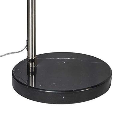 QAZQA Marmeren voet zwart - Booglamp XXL