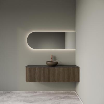 Badkamermeubelset Gliss Design Alluro 140 cm Rechts Ash Grey Badkamermeubelset Gliss Design Alluro 140 cm Rechts Ash Grey