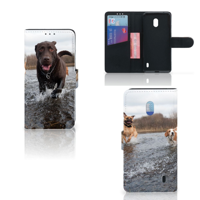 Nokia 2.2 Telefoonhoesje met Pasjes Honden Labrador - thumbnail