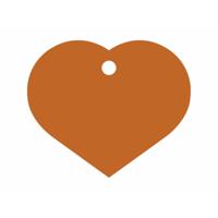Naamplaatje Imarc Heart Oranje - thumbnail