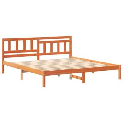 Bedframe Wasbruin 140 x 200 cm Massief grenenhout