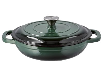 SILVERCREST Gietijzeren pan 26 cm 2,4 L (Groen) SILVERCREST Gietijzeren pan 26 cm 2,4 L (Groen)