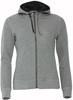 Clique 021045 Classic Hoody Full Zip Ladies - Grijsmelange - L - thumbnail