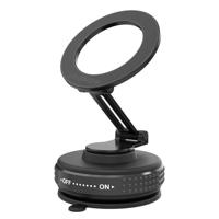 Mobilize MagSafe Compatible Phone Holder - 360° Rotatable & Foldable - Vacuum Suction - Black - thumbnail