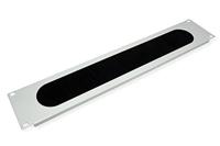 VALUE 19 Kabel doorvoerstrook 2 HE met borstel, grijs - thumbnail