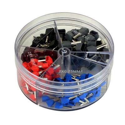 Assortiment met Geïsoleerde twin Adereindhulzen 200 stuks DHZ