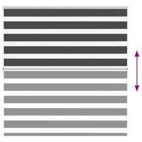 Zebra rolgordijn 145x150 cm stofbreedte 140,9 cm zwart - thumbnail