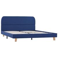 Bedframe stof blauw 140x200 cm - thumbnail