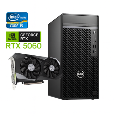 Dell OptiPlex Tower - Intel Core i5-10e Generatie - 16GB RAM - 1TB SSD - Nvidia RTX 5060 - Win11 - Game PC