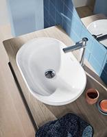 Duravit D-Neo opzetwastafel 60x40x12.5cm zonder kraangat keramiek Wit 2372600070 - thumbnail