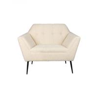 Dutchbone Fauteuil 'Kate' Bouclé, kleur Beige - thumbnail