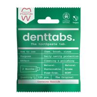 Denttabs Tandpasta tabletten munt met fluor vegan 125 Stuks - thumbnail