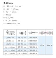 Goebel Popnagel 4.0x12mm rvs/rvs gwd (500) - thumbnail