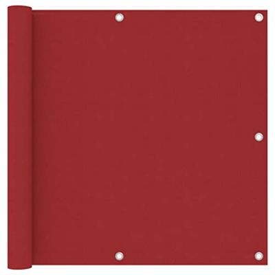 VidaXL Balkonscherm 90x500 cm oxford stof rood