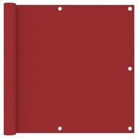 VidaXL Balkonscherm 90x500 cm oxford stof rood - thumbnail