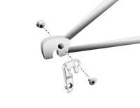 UNION derailleurpad gh-134 met schroefset m8x0.75 - thumbnail