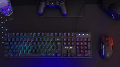 Gaming Keyboard The G-Lab KEYZ-CAESIUM/SP Zwart Qwerty Spaans Gaming Keyboard The G-Lab KEYZ-CAESIUM/SP Zwart Qwerty Spaans