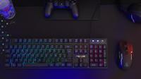 Gaming Keyboard The G-Lab KEYZ-CAESIUM/SP Zwart Qwerty Spaans - thumbnail