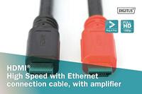 Digitus AK-330118-100-S HDMI-kabel HDMI Aansluitkabel HDMI-A-stekker, HDMI-A-stekker 10.00 m Zwart 4K UHD, Audio Return Channel (ARC), Vergulde steekcontacten - thumbnail