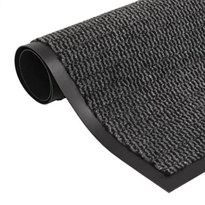 VidaXL Droogloopmat rechthoekig getuft 90x150 cm antraciet
