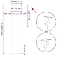 Rolgordijn verduisterend 45x210cm stofbreedte 40,7 cm polyester - thumbnail