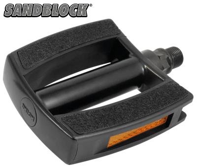 Marwi pedaalset sp-828 sandblock zwart aluminium zwart