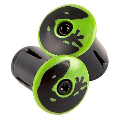 LIZARD SKINS Dsp bar tape plugs - hyper green