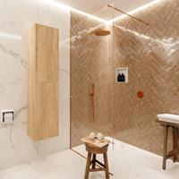 MONDIAZ BEAM Kolomkast - 160cm - 2 deuren - Washed oak PC75341328 - thumbnail