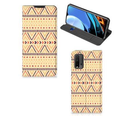 Xiaomi Poco M3 | Redmi 9T | Hoesje met Magneet | Aztec Yellow