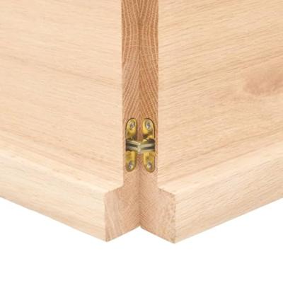 VidaXL Wastafelblad 180x60x(2-4) cm onbehandeld massief hout
