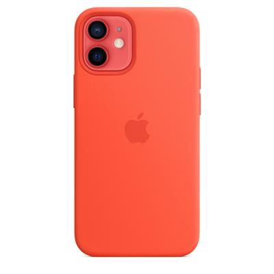 Apple Silicone MagSafe Case iPhone 12 Mini Electric Orange