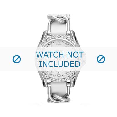 Fossil horlogeband ES3463 Leder Wit 20mm