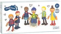 Small Foot houten poppenhuis familie met rolstoel, 6st. - thumbnail
