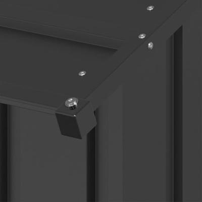 Hondenhok met dak 131x101x102 cm gegalvaniseerd staal Hondenhok met dak 131x101x102 cm gegalvaniseerd staal