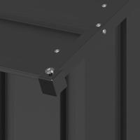 Hondenhok met dak 131x101x102 cm gegalvaniseerd staal - thumbnail