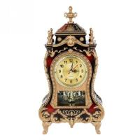Wekker Vintage klok klassieke royalty vergadering kamer TV kabinet Bureau Imperial inrichting creatieve Sit slinger klok (bruin) - thumbnail