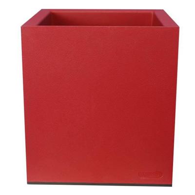 CONTENITORE IN GRANITO 40x40 ROSSO