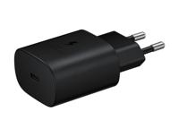 Samsung oplader met kabel 1m usb c 25w zwart - thumbnail