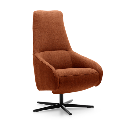 Relaxstoel A-100 Donkeroranje Stof Relaxstoel A-100 Donkeroranje Stof