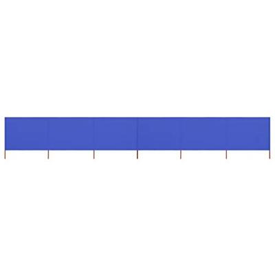 VidaXL Windscherm 6-panelen 800x120 cm stof azuurblauw