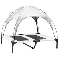 VidaXL Hondenbed zilvergrijs 92 x 77 x 82,5 cm staal - thumbnail