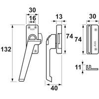 RAAMSLUITING F8 LS 33084138BL - thumbnail