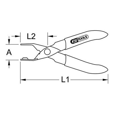 KS Tools 1151093 Brandstofleidingtang 1 stuk(s)